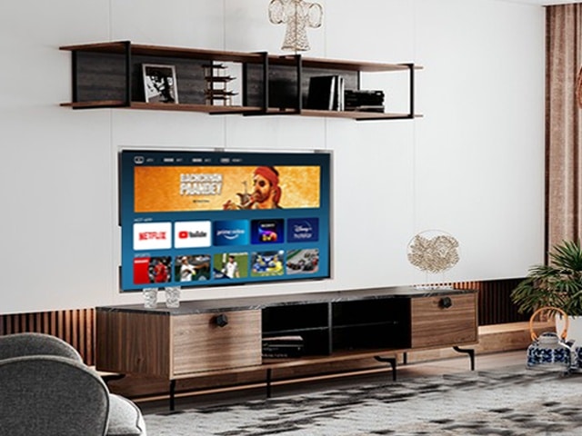 MEUBLE TV RENATA 2075*521*80 COULEUR MARRON