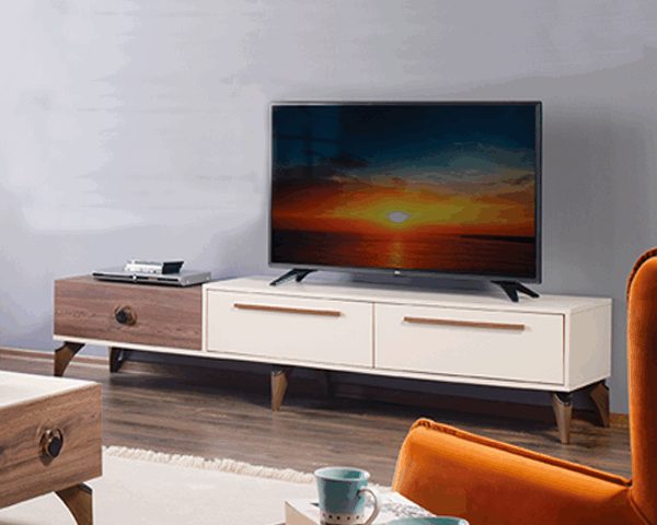 TABLE TV EVOLYA 2263*536*55 MARRON BEIGE