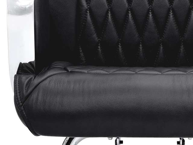 FAUTEUIL VISITEUR PU YS1202C NOIR C4 92*69*41