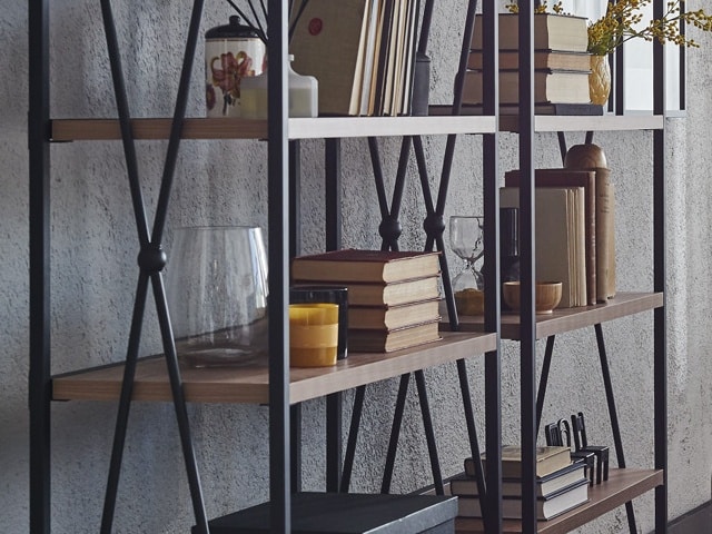 MEUBLE RAYONNAGE TRES 1893*425*115 COULEUR BEIGE