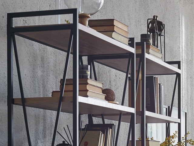 MEUBLE RAYONNAGE TRES 1893*425*115 COULEUR BEIGE