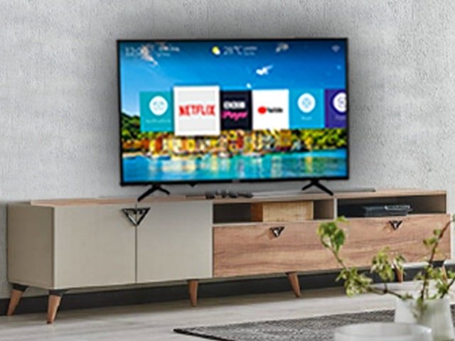 MEUBLE TV TRES 1325*870*85 COULEUR BEIGE