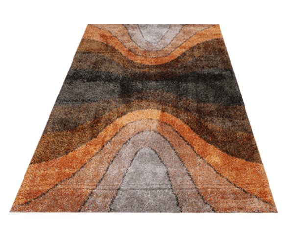 MOQUETTE MM DE PUFFY STYLE CU 160X230 P631A 25ANTHRACITE/ORANGE