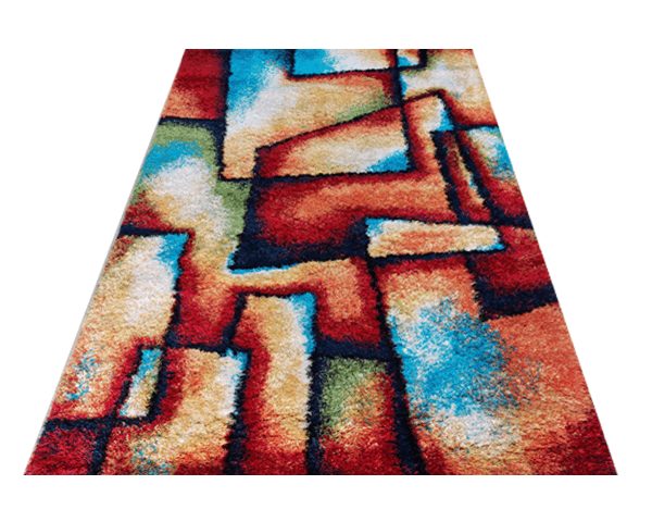 MOQUETTE MM DE PUFFY STYLE CR 160X230 P636A 26 ORANGE/DARK/BLUE