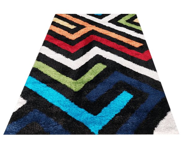 MOQUETTE MM DE PUFFY STYLE CR 160X230 P826A 12 BLACK/ORANGE