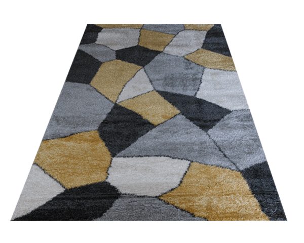 MOQUETTE MM DE PUFFY STYLE 160X230 P436A 43 GREY /YELLOW