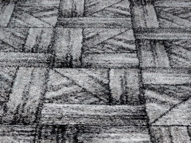 MOQUETTE MM DE PUFFY STYLE QE 160X230 P504A 45 GREY/WHITE DESTOCKAGE