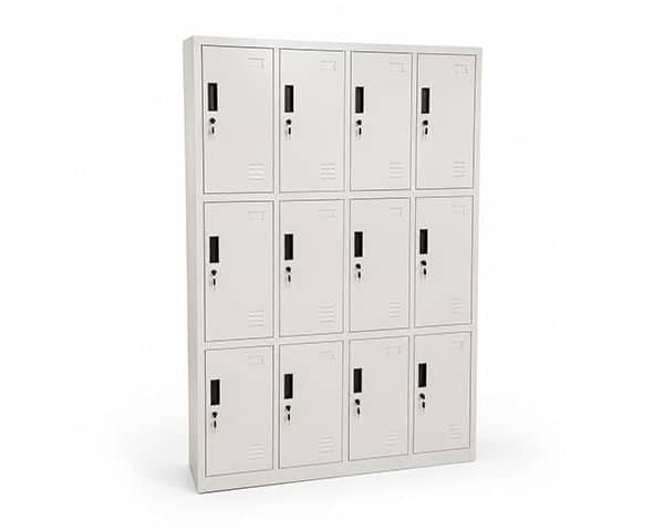 ARMOIRE METAL A CASIERS 12 COMPTMTS KD-046 GRIS 1850*900*400 TOLE 0.7