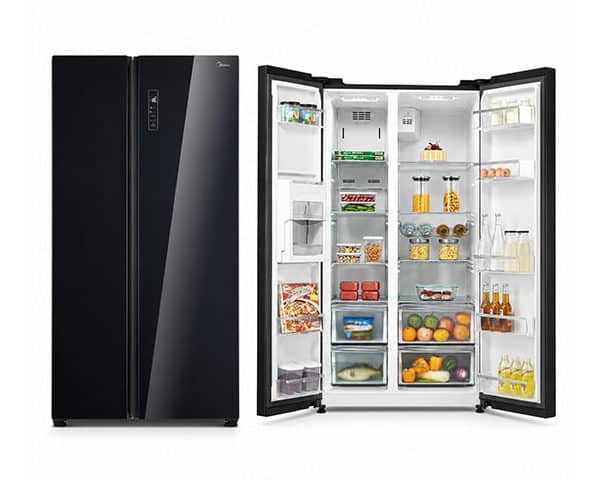 REFRIGERATEUR SBS 710L MIDEA MDRS710FGF22 NOIR 895*745*1788