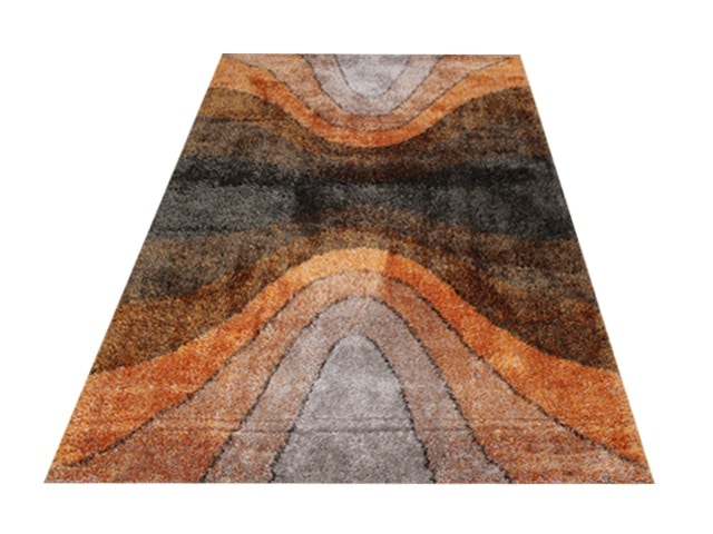 MOQUETTE MM DE PUFFY STYLE CU 160X230 P631A 25ANTHRACITE/ORANGE