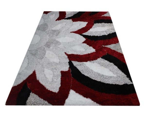 MOQUETTE MM DE PUFFY STYLE 160X230 P507A 43 GREY /RED