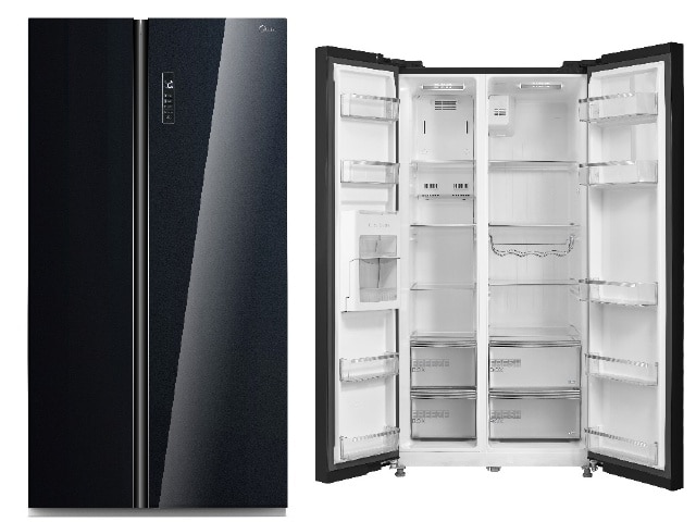 REFRIGERATEUR SBS 710L MIDEA MDRS710FGF22 NOIR 895*745*1788