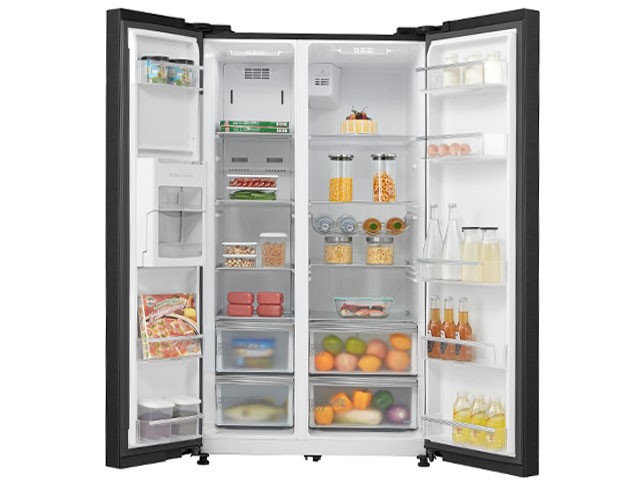 REFRIGERATEUR SBS 710L MIDEA MDRS710FGF22 NOIR 895*745*1788