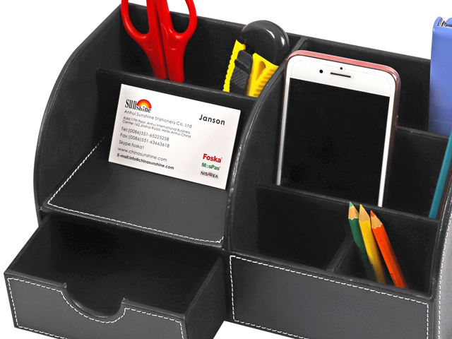 ORGANISEUR DE BUREAU EN CUIR ZM1006