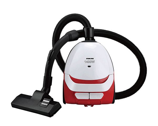 ASPIRATEUR 1.5L NIKAI PLASTIQUE NVC2302A1 ROUGE /BLANC