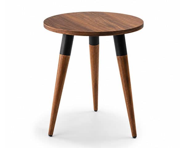 TABLE DE COIN HAUT FLEMENS 525*525*53 COULEUR MARRON