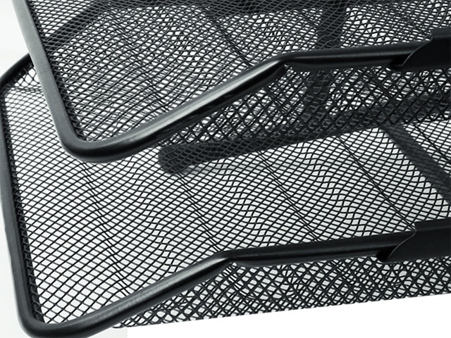 ENSEMBLE ORGANISEUR DE BUREAU METAL COMPLET HY2214 NOIR