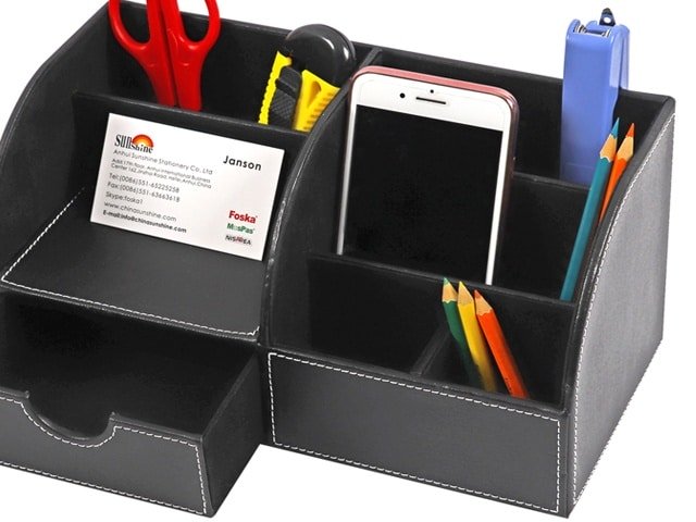 ORGANISEUR DE BUREAU EN CUIR ZM1006