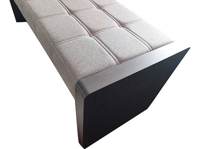 BANQUETTE POUR CHAMBRE A COUCHER 0121(1.8*2.0m) COMPLET NOIR/GOLD