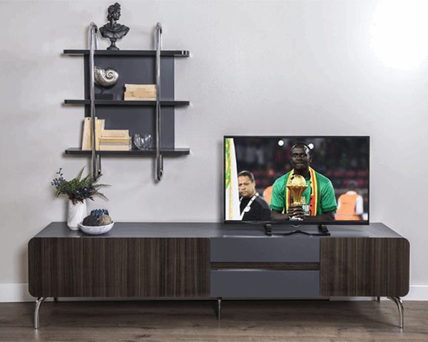 MEUBLE TV REVEN 1838*520*60 COULEUR MARRON GRIS