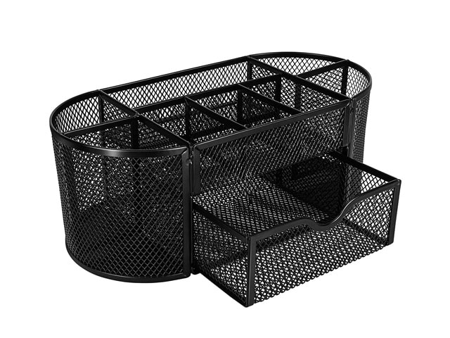 ORGANISEUR DE BUREAU EN METAL HY1002 NOIR
