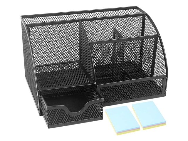 ORGANISEUR DE BUREAU EN METAL HY1004 NOIR