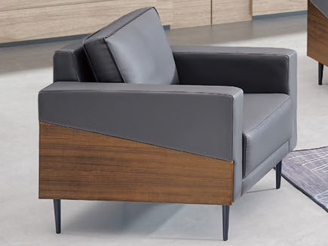 SALON DE BUREAU 5 PLACES PU KS-2005 NOIR 860-1850*800*830