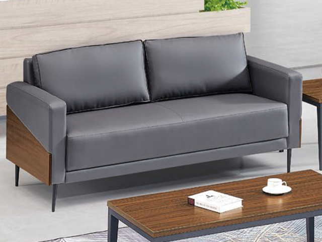 SALON DE BUREAU 5 PLACES PU KS-2005 NOIR 860-1850*800*830