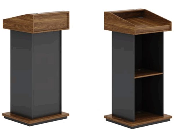 PUPITRE DE CONFERENCE KT-131 700*550*1200 MELAMINE TP-904 MARRON+GREY