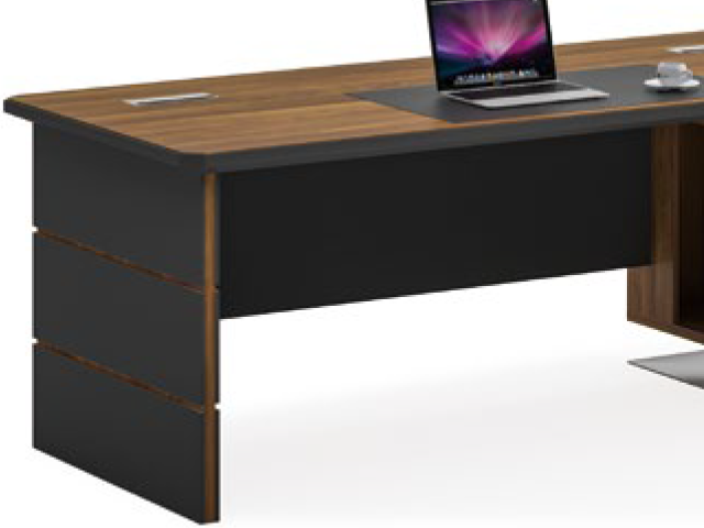 BUREAU DIRECTION KM-107 2000*1000*760 MELAMINE TP-904 MARRON+GREY