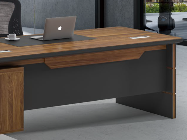 BUREAU DIRECTION KM-107 2000*1000*760 MELAMINE TP-904 MARRON+GREY
