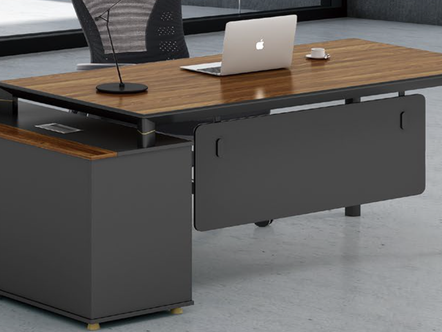 BUREAU DIRECTION KM-108 1800*900*760 MELAMINE TP-904 MARRON+GREY