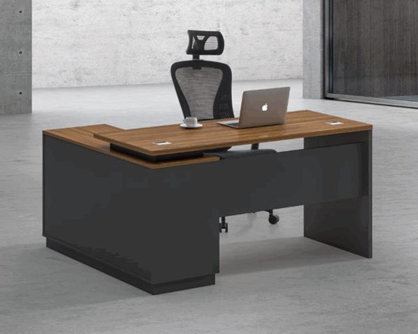 BUREAU DIRECTION KM-120 1400*700*760 MELAMINE TP-904 MARRON+GREY