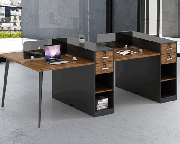 STATION DE TRAVAIL 4 PLAC KW-05-4 2800*1200*1000 MELAMIN TP-904 MAR+G