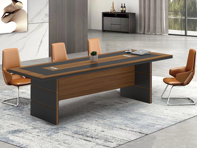 TABLE DE REUNION KE-404 2400*1200*760 MELAMINE TP-904 MAR+GREY 8-10PL