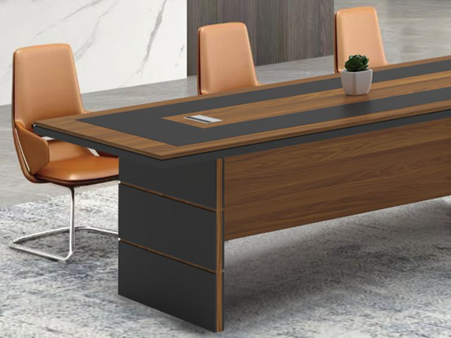 TABLE DE REUNION KE-404 2400*1200*760 MELAMINE TP-904 MAR+GREY 8-10PL
