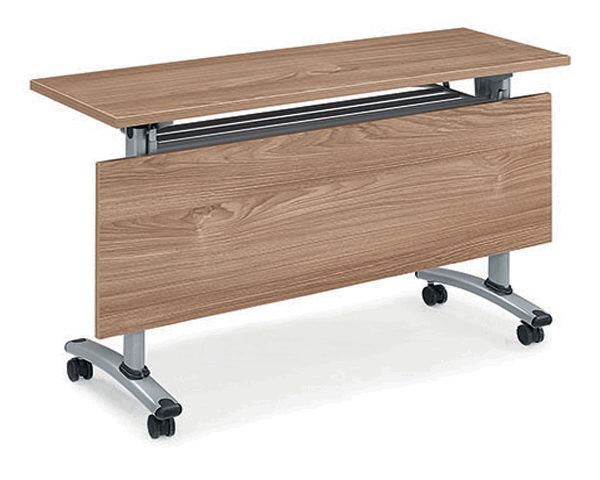 TABLE PLIANTE 18P1403 1400*400*750 MELAMINE TP-904 MARRON+GREY