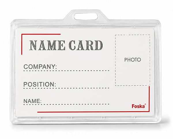 BADGE AVEC CORDON FOSKA 92X59 mm SD110 250 micron