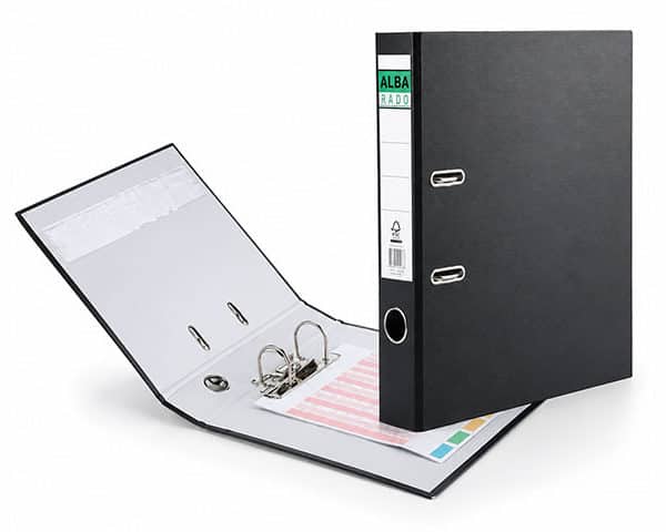CLASSEUR PVC A4 ALBA NOIR
