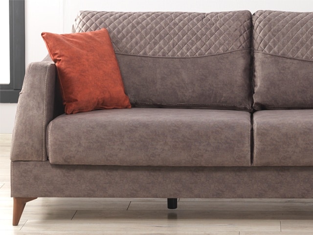 SALON TISSU 6 PLACES JENNA COULEUR GRIS 5215+JAUNE 5209