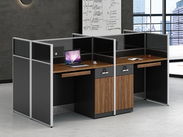 STATION DE TRAVAIL 4 PLAC KW-01-4 2400*1200*1150 MELAMIN TP-904 MAR+G