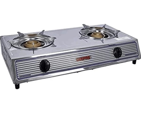 PLAQUE CUISSON 2 FEUX A GAZ GEEPAS GGC31033 CLR INOX 71*33*11