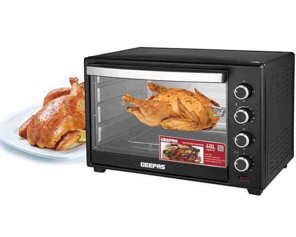 MINI FOUR ELECTRIQUE 48L 2 FEUX GEEPAS GO4451 GRISE/NOIR 57*34*35