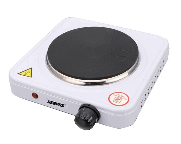 PLAQUE CUISSON 1 FEU ELECTRIC GEEPAS GHP32013 BLANC