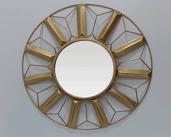 MIRROIR DE DECORATION RONDE REF M06 DORE