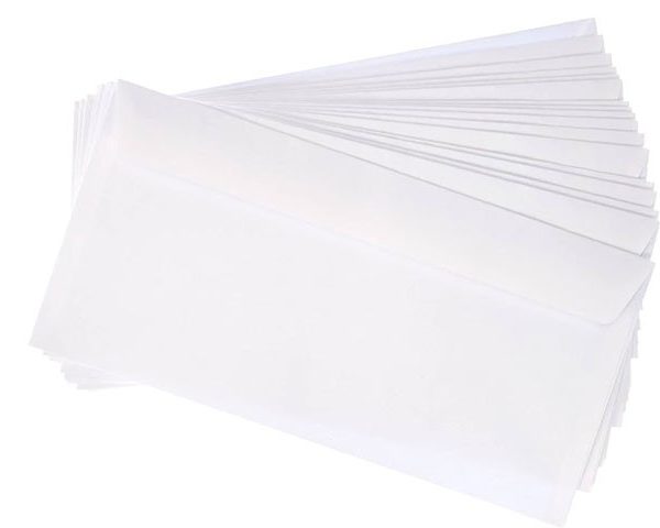 ENVELOPPE 110X220 BLANCHE AUTO-ADHESIF 15203213-14