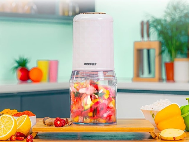 MINI HACHOIR MULTI FONCTION PLASTIQUE GEEPAS GMC42012 500ML BLAN/DORE