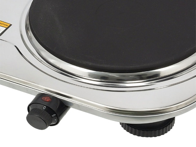 PLAQUE CUISSON 2 FEUX ELECTRIC GEEPAS INOX GHP32024 48*29*6