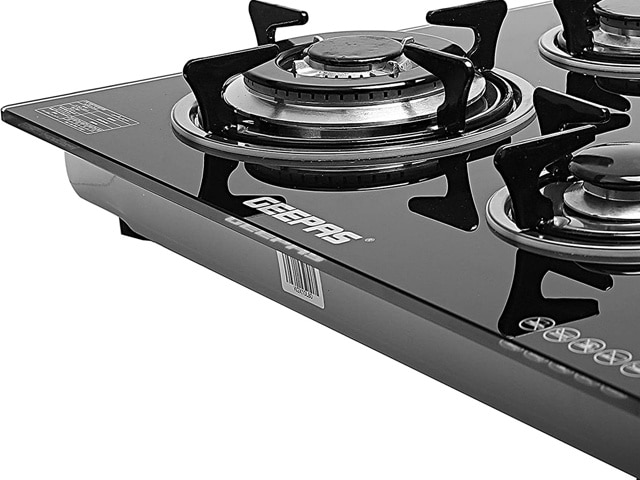 PLAQUE CUISSON ENCASTRABLE 4 FEUX A GAZ GEEPAS GK4410 NOIR 60*51*95