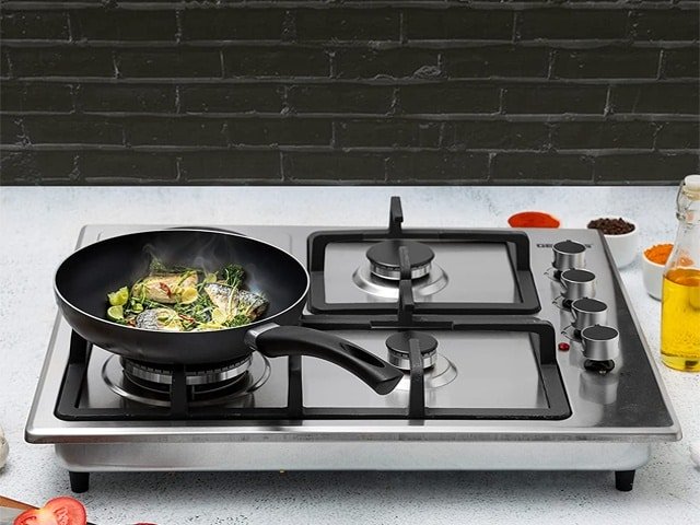 PLAQUE CUISSON ENCASTRABL 4 FEUX MIX 3/1 GEEPAS GGC31034 INOX 13*75*5